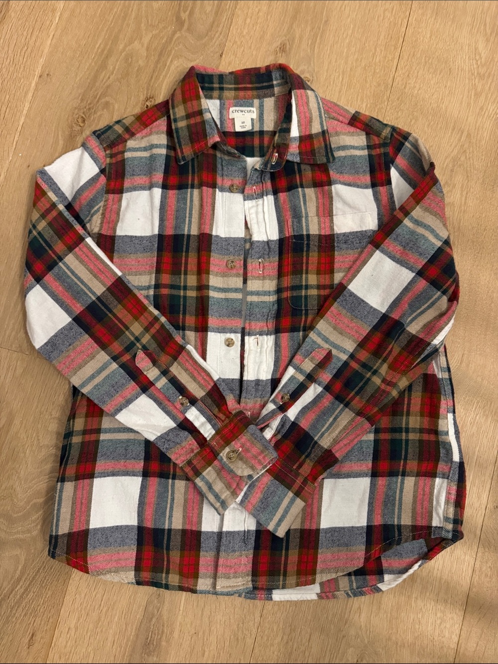 Crewcuts Plaid Button-Down Shirt size 10